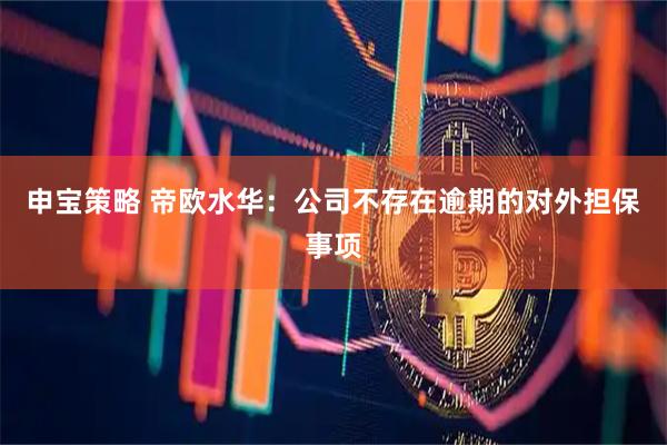 申宝策略 帝欧水华：公司不存在逾期的对外担保事项